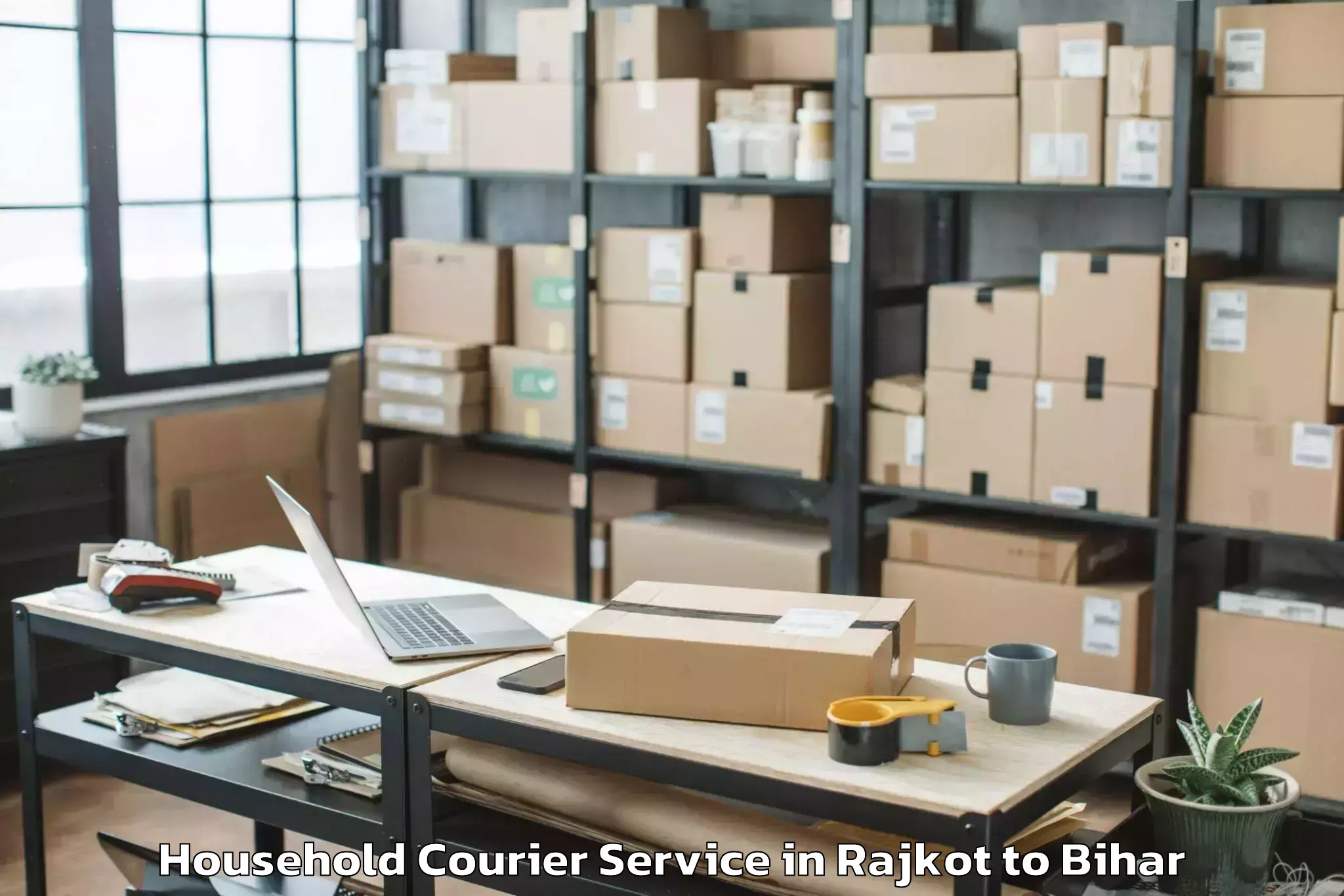 Efficient Rajkot to Kumarkhand Household Courier